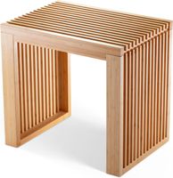 Hocker mit Stauraum aus Bambus bis 250 kg belast 45x33x43 cm